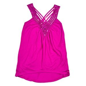 Vintage Y2K Pink Sequin Strappy Tunic Shirt